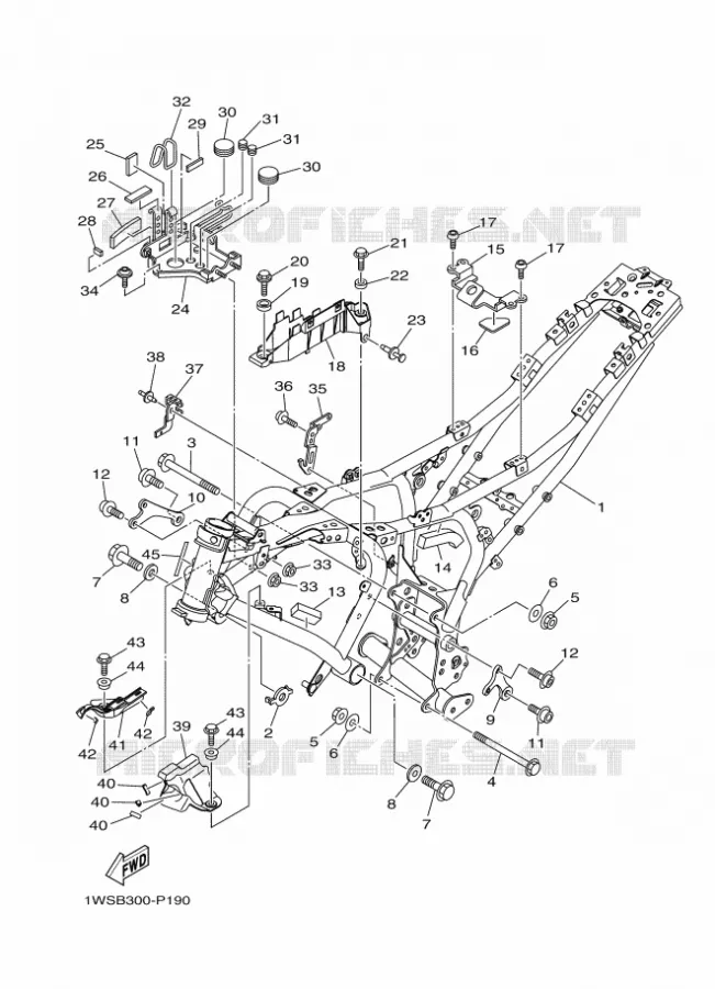 CADRE Yamaha MOTO 700 2016 MT  MT07