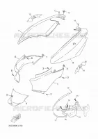 COUVERCLE LATERAL pour Yamaha OVETTO 4T UBS 2012