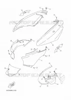 COUVERCLE LATERAL pour Yamaha OVETTO 4T UBS 2012