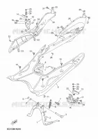 SUPPORT / REPOSE PIEDS pour Yamaha OVETTO 4T UBS 2012