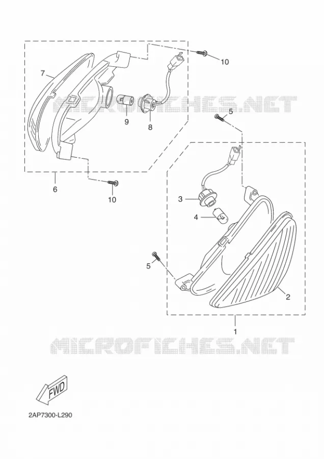 CLIGNOTANT Yamaha SCOOTER 50 2013 NEOS  YN50