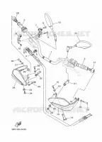 GUIDON ET CABLES pour Yamaha SUPER TENERE 2015