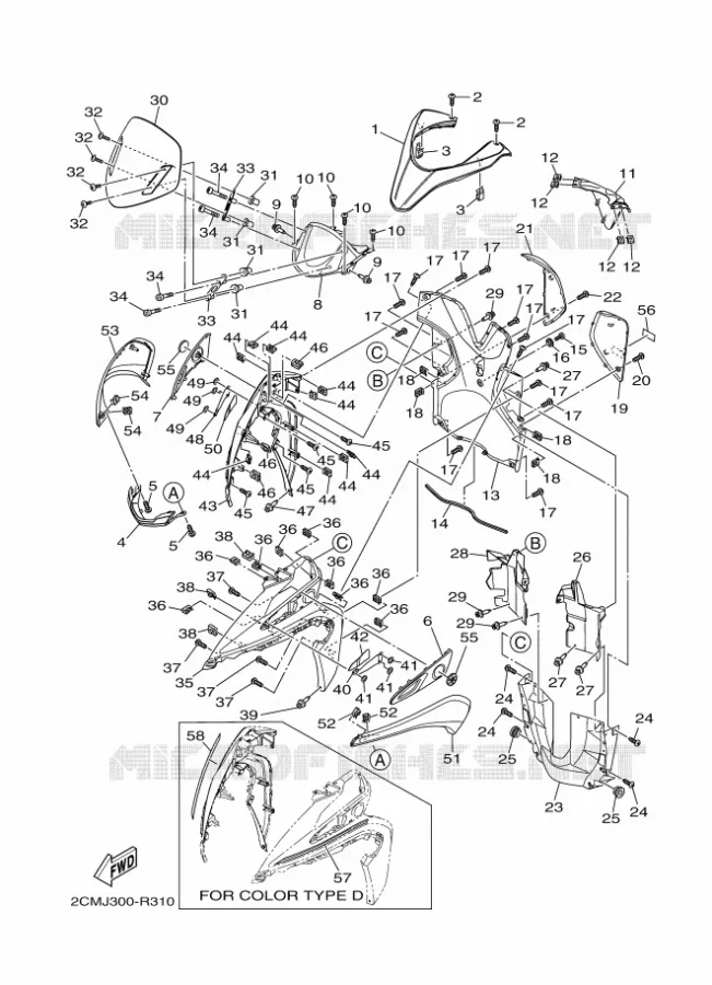 PROTEGE JAMBES Yamaha SCOOTER 125 2016 TRICITY  MW125