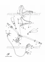 GUIDON ET CABLES pour Yamaha TRICITY 2016