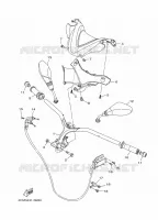 GUIDON ET CABLES pour Yamaha TRICITY 2016