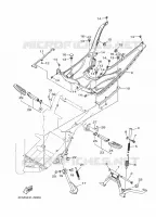 SUPPORT / REPOSE PIEDS pour Yamaha TRICITY 2016