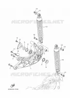 BRAS OSCILLANT / AMORTISSEUR pour Yamaha TRYPTIK 2016