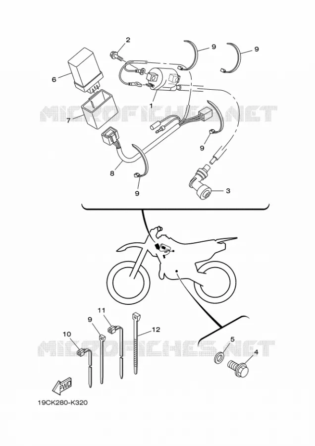 PARTIE ELECTRIQUE 1 Yamaha MOTO 125 2016 TTR  TT-R125LW
