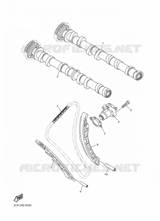 ARBRE A CAMES / CHAINE DE DISTRIBUTION Yamaha MOTO 1000 2016 R1  YZF-R1