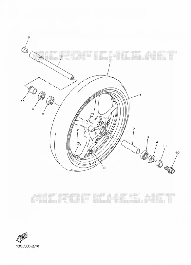 ROUE AVANT Yamaha MOTO 600 2016 R6  YZF-R6