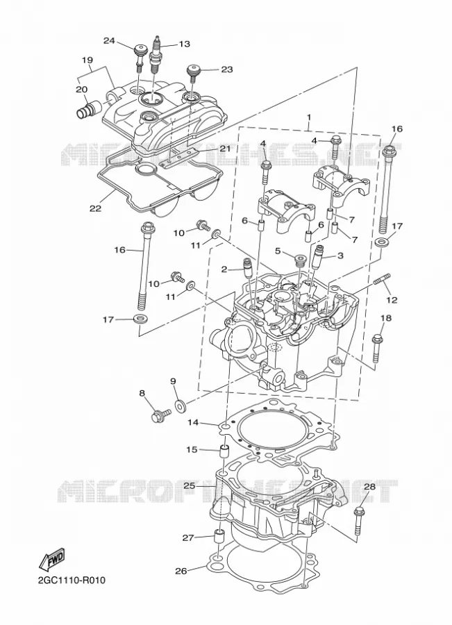 CYLINDRE Yamaha MOTO 450 2017 WRF  WR450F