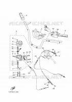 GUIDON ET CABLES pour Yamaha GRIZZLY 2015