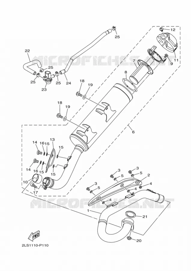 ECHAPPEMENT Yamaha QUAD 700 2017 RAPTOR  YFM700R