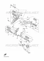 SUPPORT / REPOSE PIEDS pour Yamaha XJR 2016
