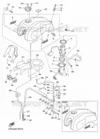 RESERVOIR A ESSENCE pour Yamaha XJR 2016