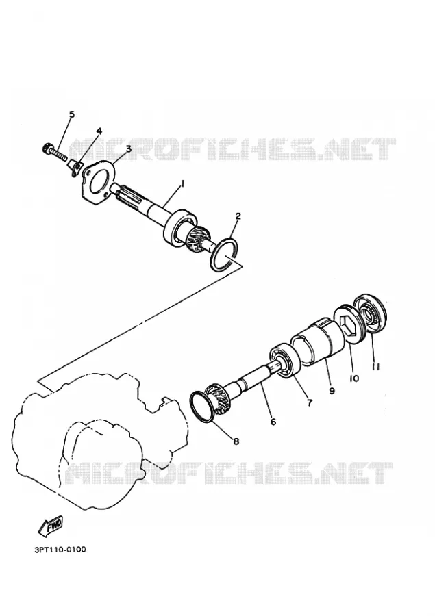TRANSMISSION Yamaha MOTO 50 2017 PW  PW50H2