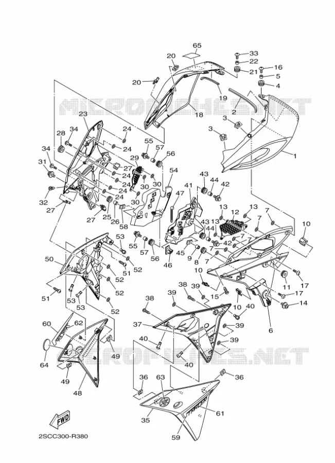 CAPOT Yamaha MOTO 900 2016 MT  MT09TRA