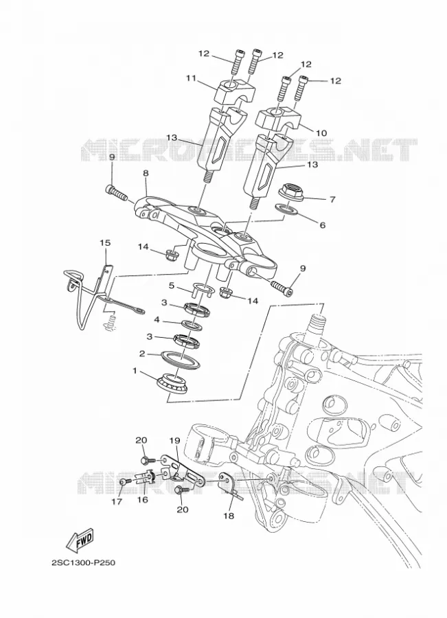 DIRECTION Yamaha MOTO 900 2016 MT  MT09TRA