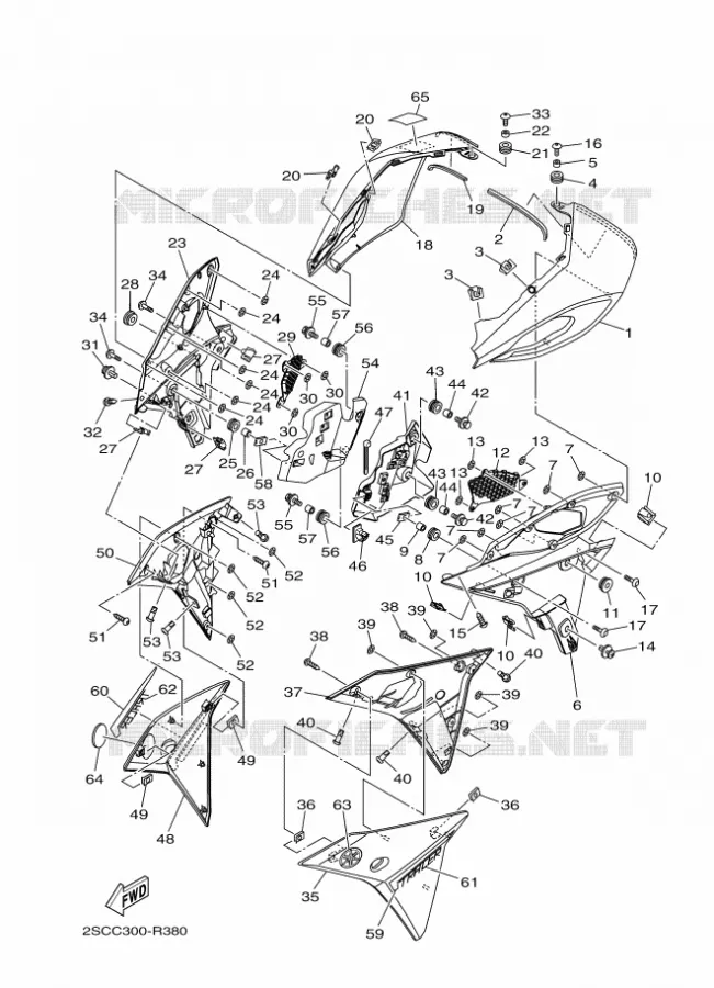 CAPOT Yamaha MOTO 900 2016 MT  MT09TRA