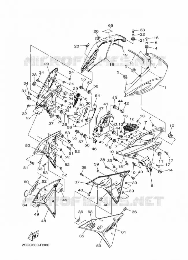 CAPOT Yamaha MOTO 900 2016 MT  MT09TRA