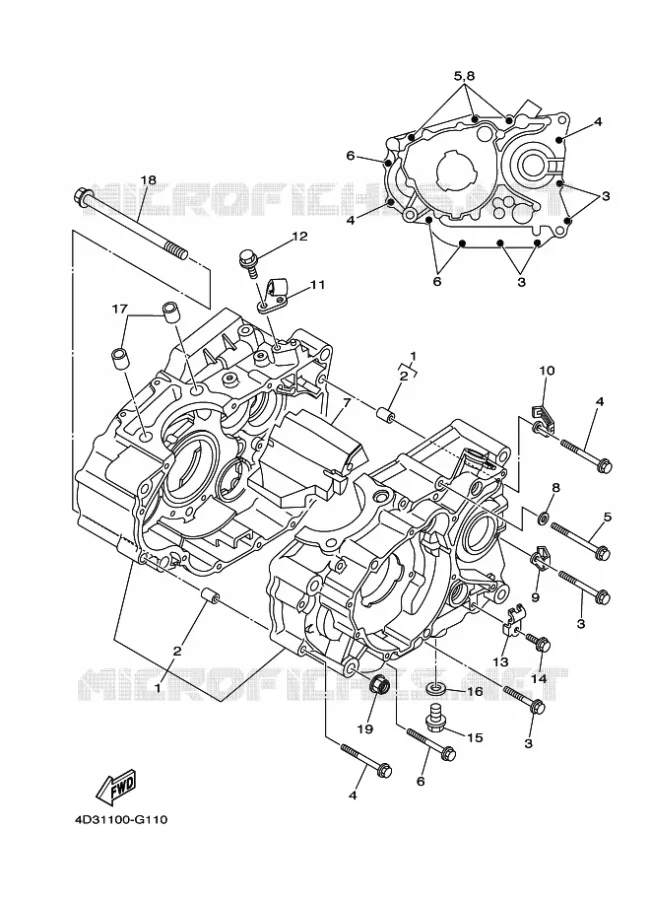 CARTER MOTEUR Yamaha QUAD 250 2009 RAPTOR  YFM250R