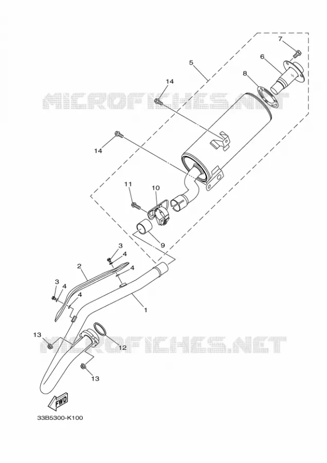 ECHAPPEMENT Yamaha QUAD 250 2011 RAPTOR  YFM250R