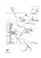 GUIDON ET CABLES pour Yamaha GRIZZLY 2011