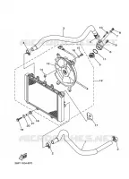 RADIATEUR / DURITES pour Yamaha GRIZZLY 2011