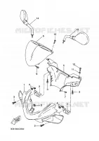 CARENAGES 1  pour Yamaha AEROX 2006