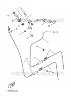 GUIDON ET CABLES pour Yamaha AEROX 2006