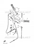 GUIDON ET CABLES pour Yamaha PW80 1995