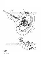 ROUE AVANT pour Yamaha PW80 1995