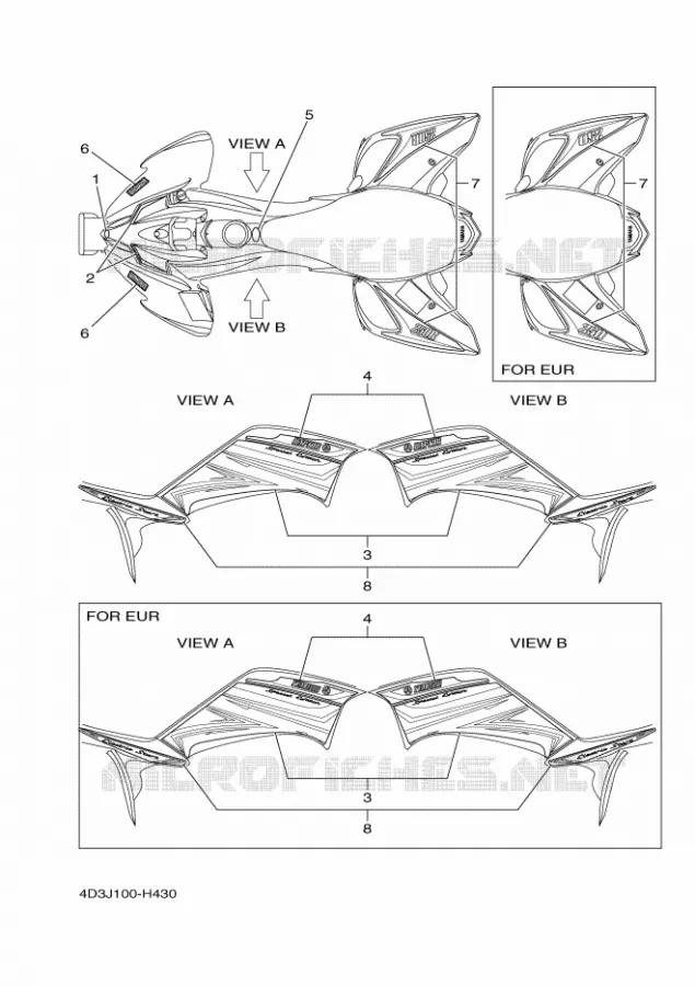 EMBLEME Yamaha QUAD 250 2009 RAPTOR  YFM250R