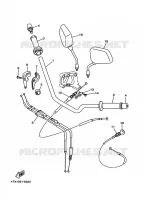 GUIDON ET CABLES pour Yamaha TDM850 1998