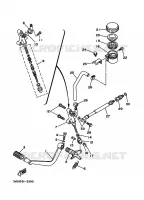MAITRE CYLINDRE DE FREIN ARRIERE pour Yamaha TDM850 1998