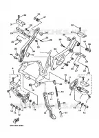SUPPORT / REPOSE PIEDS pour Yamaha TDM850 1998