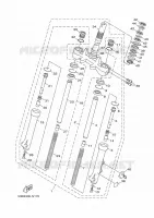 FOURCHE pour Yamaha XENTER 2016