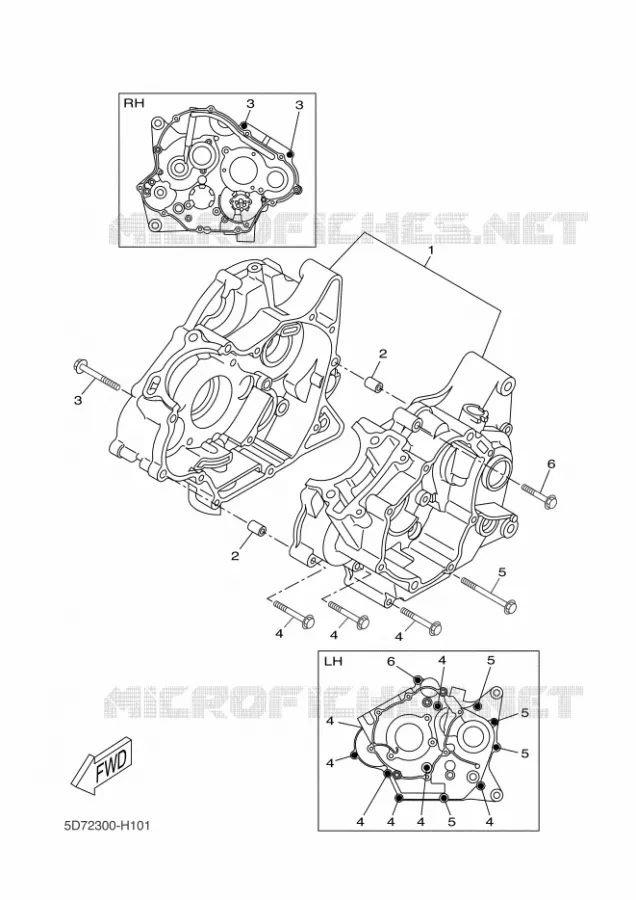 CARTER MOTEUR Yamaha MOTO 125 2015 YZF-R125 ABS  YZF-R125A