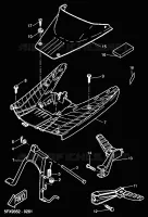 SUPPORT / REPOSE PIEDS pour Yamaha NEXT GENERATION 2001