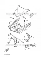 SUPPORT / REPOSE PIEDS pour Yamaha NEXT GENERATION 2002