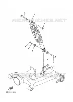 AMORTISSEUR ARRIERE pour Yamaha KODIAK 2000