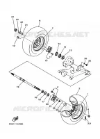 ROUE ARRIERE pour Yamaha KODIAK 2000