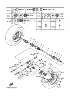 ROUE ARRIERE pour Yamaha GRIZZLY 2003