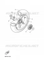 ROUE ARRIERE pour Yamaha NITRO JAGUAR 2001