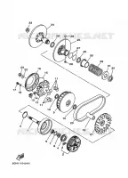 EMBRAYAGE DE DEMARREUR pour Yamaha KODIAK 4WD 2004