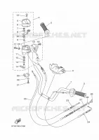 GUIDON ET CABLES pour Yamaha KODIAK 4WD 2004