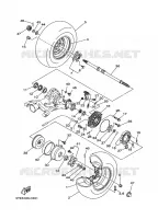 ROUE ARRIERE pour Yamaha KODIAK 4WD 2004