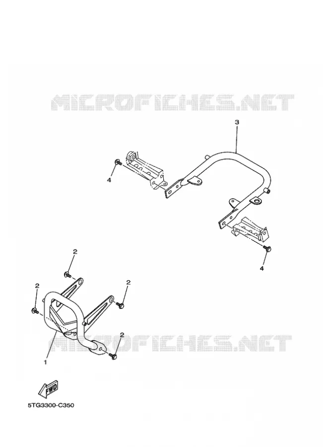 PARE CHOCS Yamaha QUAD 450 2004 YFZ  YFZ450