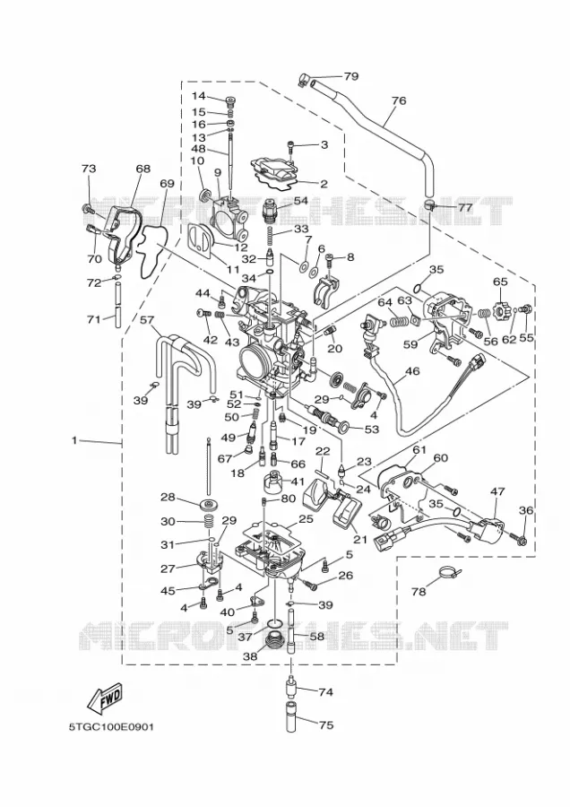 CARBURATEUR Yamaha QUAD 450 2006 YFZ  YFZ450