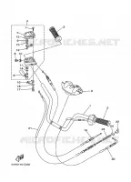 GUIDON ET CABLES pour Yamaha GRIZZLY 2008